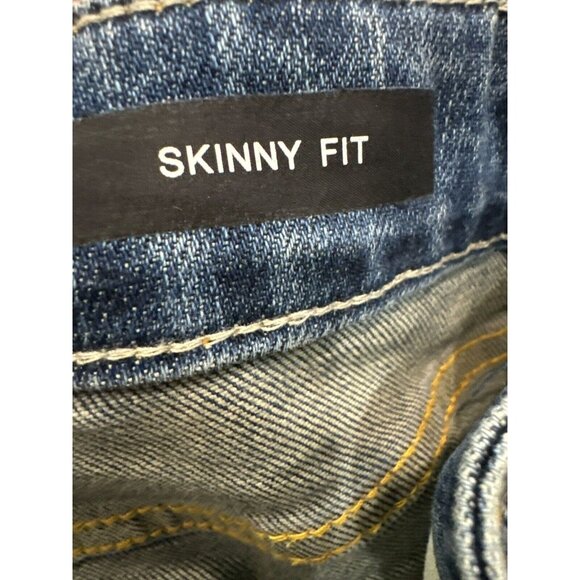 Judy Blue Women's Size 15 / 32 Mid Rise Blue Skinny Fit Denim Jeans 5 Pocket - Picture 7 of 9